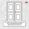 Shelton Double Door Lever Handle Pack - 8 Square Hinges - Matt Black