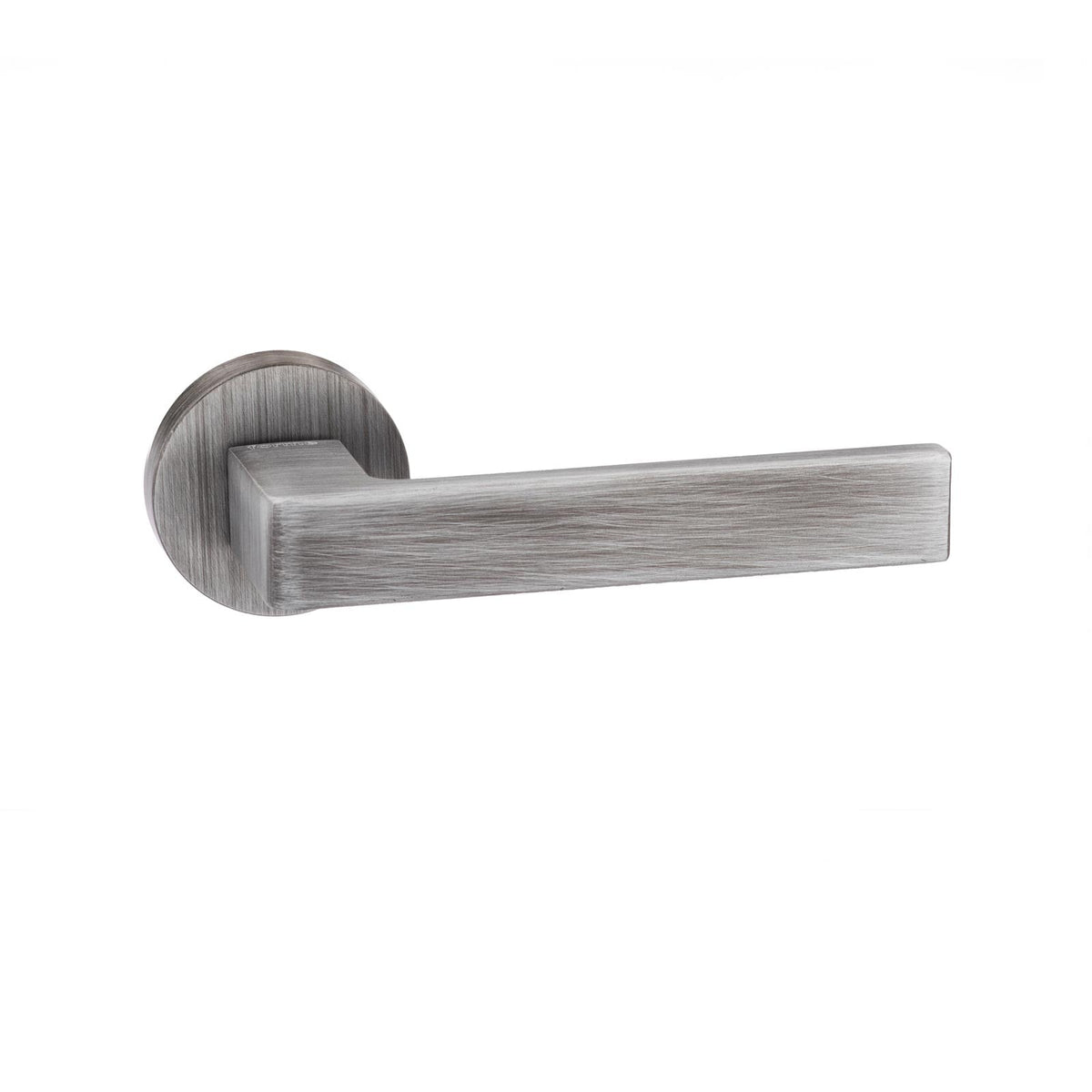 Forme Asti Designer Lever on Minimal Round Rose - Urban Graphite