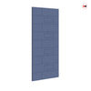 Top Mounted Black Sliding Track & Solid Wood Door - V-Line® Grooved Flush Door V022 - Premium Primed - Six Colour Options