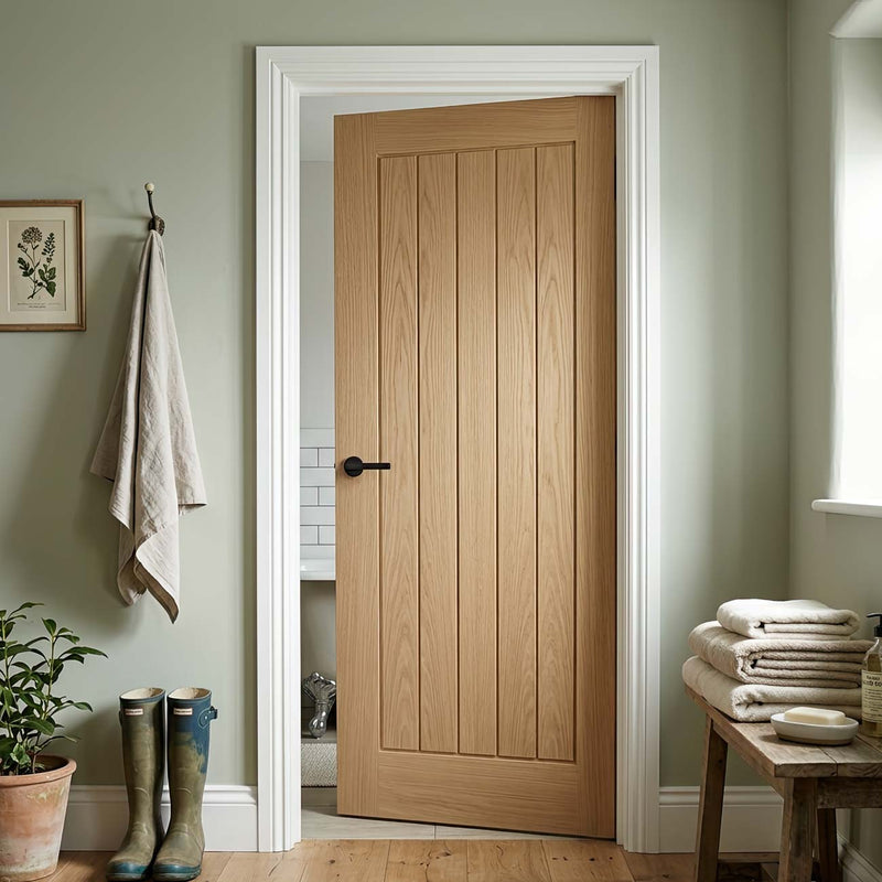 Valdor - Cheshire Oak Internal Door - Unfinished