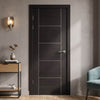Laminate Vancouver Dark Grey Internal Door - Prefinished