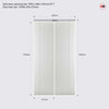 Vancouver Flush Bifold Internal Door - White Primed