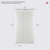 Vancouver Flush Bifold Internal Door - White Primed