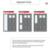 Exterior Colonial 2L 4P Front Door with Single Sidelight - Customisable: Size, Colour, Glass and Sidelight Options