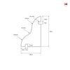 Hardwood Weather Bar - 915mm: Hardwood Weather Drip - Suitable for Inward or Outward Opening Doors