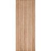 Premium Single Sliding Door & Wall Track - Wexford Oak Panel Door - Unfinished