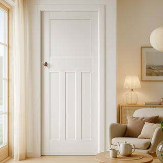 Image: Friendly Value - DX30's Panel Shaker Door - White Primed