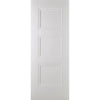 Premium Double Sliding Door & Wall Track - Amsterdam 3 Panel Door - White Primed