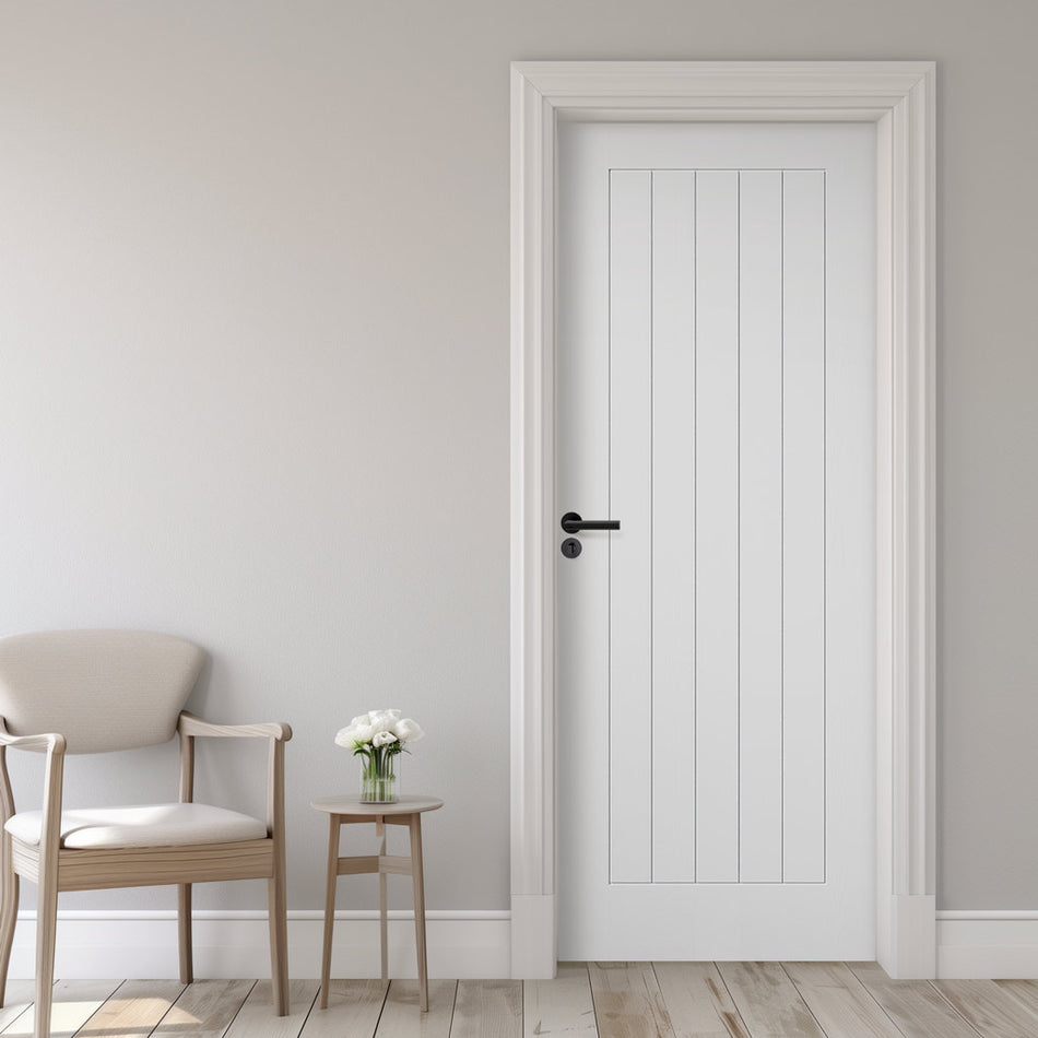 Cottage White Door - Laminated - Prefinished