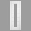 Friendly Value - White Primed 7 Panel Door -  3/4 Clear Glass