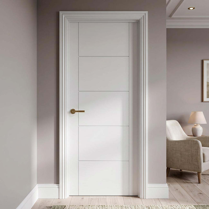White Fire Internal Door, Vancouver Flush Internal Door - 30 Minute Rated - White Primed