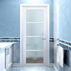 Brooklyn 4 Pane Solid Wood Internal Door UK Made DD6308SG - Frosted Glass - Eco-Urban - Colour Options