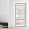 Metropolitan 7 Pane Solid Wood Internal Door UK Made DD6405SG Frosted Glass - Eco-Urban - Colour Options