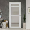 Malvan 4 Pane Solid Wood Internal Door UK Made DD6414SG Frosted Glass - Eco-Urban - Colour Options