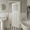 UK Made to Measure - Wilton 1930'  Interior Door - Frosted Glass - Premium Primed - 7 Colour Options