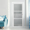 Manchester 3 Pane Solid Wood Internal Door UK Made DD6306G - Clear Glass - Eco-Urban - Colour Options