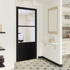 Berkley 2 Pane 1 Panel Solid Wood Internal Door UK Made DD6309G - Clear Glass - Eco-Urban - Colour Options