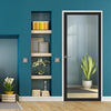 Baltimore 1 Pane Solid Wood Internal Door UK Made DD6301G - Clear Glass - Eco-Urban - Colour Options