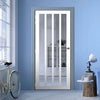 Sintra 4 Pane Solid Wood Internal Door UK Made DD6428G Clear Glass - Eco-Urban - Colour Options