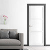Manchester 3 Panel Solid Wood Internal Door UK Made DD6305 - Eco-Urban - Colour Options