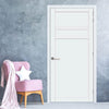 Orkney 3 Panel Solid Wood Internal Door UK Made DD6403 - Eco-Urban - Colour Options