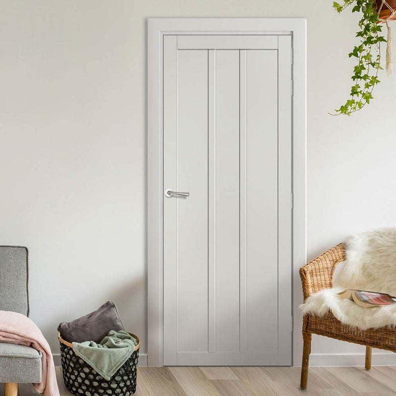 Cornwall 3 Panel Solid Wood Internal Door UK Made DD6404 - Eco-Urban - Colour Options