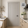 UK Made to Measure - Redford Panel Interior Door - Premium Primed - 7 Colour Options