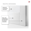 Brooklyn 4 Panel Solid Wood Internal Door UK Made DD6307 - Eco-Urban - Colour Options