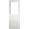 Windsor White Primed Fire Internal Door - Clear Glass - 1/2 Hour Fire Rated