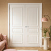 Bespoke Windsor White Primed Panel Internal Door Pair