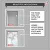 Florence Panel Solid Wood Internal Door Pair UK Made DD0114P - Mist Grey Premium Primed - Urban Lite® Bespoke Sizes
