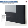UK Made to Measure - Langley Interior Door - Tinted Glass - Premium Primed - 7 Colour Options