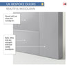 UK Made to Measure - Redford Panel Interior Door - Premium Primed - 7 Colour Options