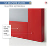 UK Made to Measure - Ashford 4L Interior Door - Tinted Glass - Premium Primed - 7 Colour Options
