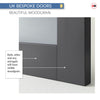 UK Made to Measure - Langley Interior Door - Frosted Glass - Premium Primed - 7 Colour Options