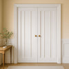 Worcester 3 Panel Internal Door - White Primed Pair