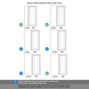 ThruEasi White Room Divider - Worcester Clear Glass Primed Door with Full Glass Side