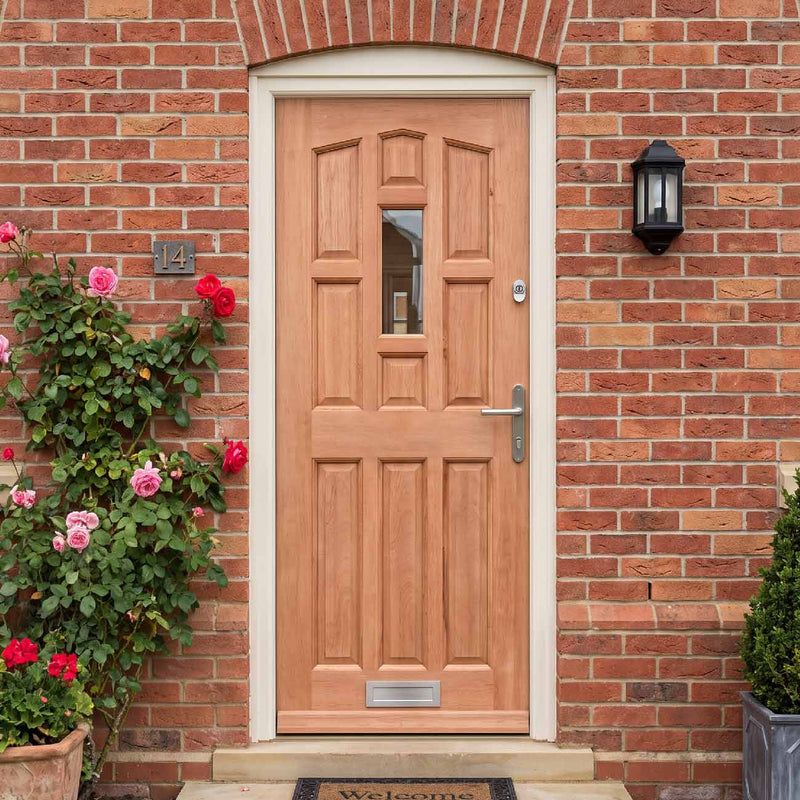 York Meranti Hardwood Wooden Front Door - Fit Your Own Glass