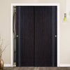Minimalist Wardrobe Door & Frame Kit - Two Zanzibar Ash Grey Doors - Prefinished