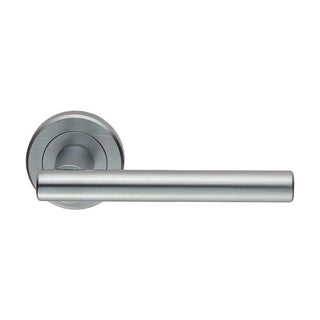 Image: Outlet - Serozzetta Philadelphia ZIN3121 Lever Latch Handles on Round Rose SC