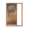 Estate Crown Hardwood Door and Frame Set - Lead Caming Double Glazing - One Unglazed Side Screen, From LPD Joinery