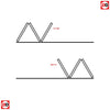 Three Folding Doors & Frame Kit - Pattern 10 Oak 3+0 - Clear Glass - Prefinished