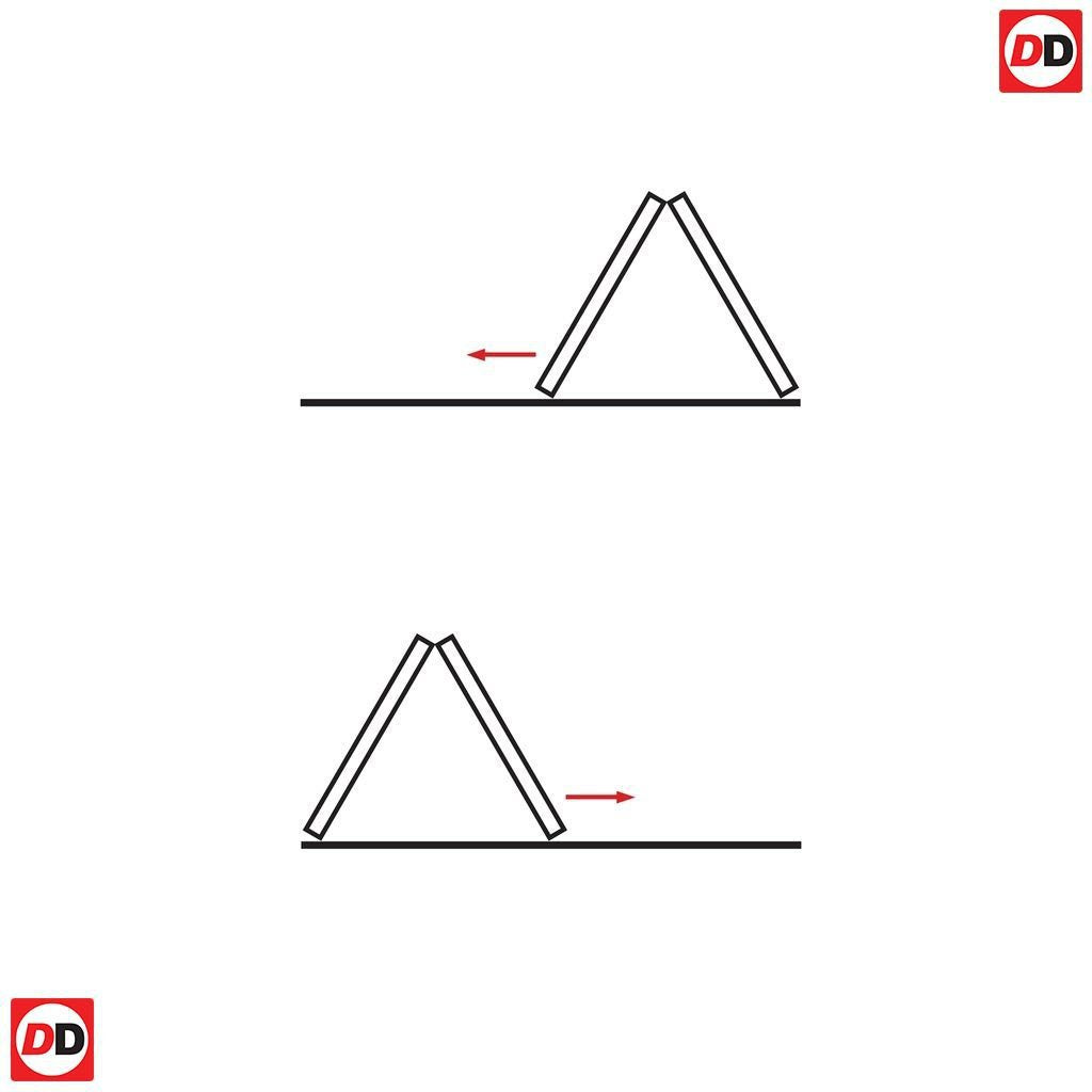 Two Folding Doors & Frame Kit - Vancouver 4 Pane Oak 2+0 - Clear Glazed Offset - Prefinished