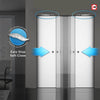 Holburn 8mm Obscure Glass - Clear Printed Design - Double Absolute Pocket Door