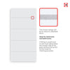 Gogar 8mm Obscure Glass - Obscure Printed Design - Single Absolute Pocket Door