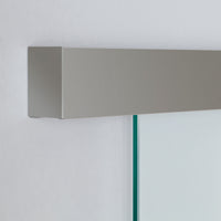 Single Glass Sliding Door - Carrington 8mm Obscure Glass - Clear Printed Design - Planeo 60 Pro Kit