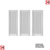 Two Folding Doors & Frame Kit - Worcester 3 Panel 2+0 - White Primed