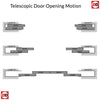 Motion Diagram for Ermetika Telescopic Pocket Door System