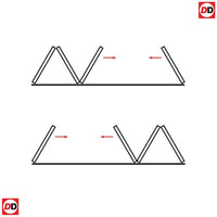 Four Folding Doors & Frame Kit - Vancouver Flush Ash Grey 3+1 - Prefinished