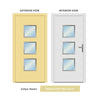 External ThruSafe Aluminium Front Door - 1360 Stainless Steel - 7 Colour Options